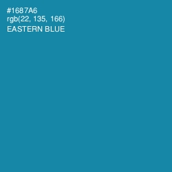 #1687A6 - Eastern Blue Color Image